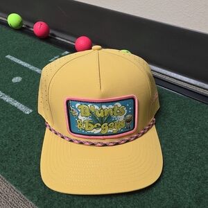 Shank it Golf Yellow Golf Cap with Fun Patch